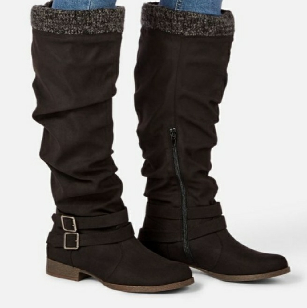 Flat Boots BLACK Pilar